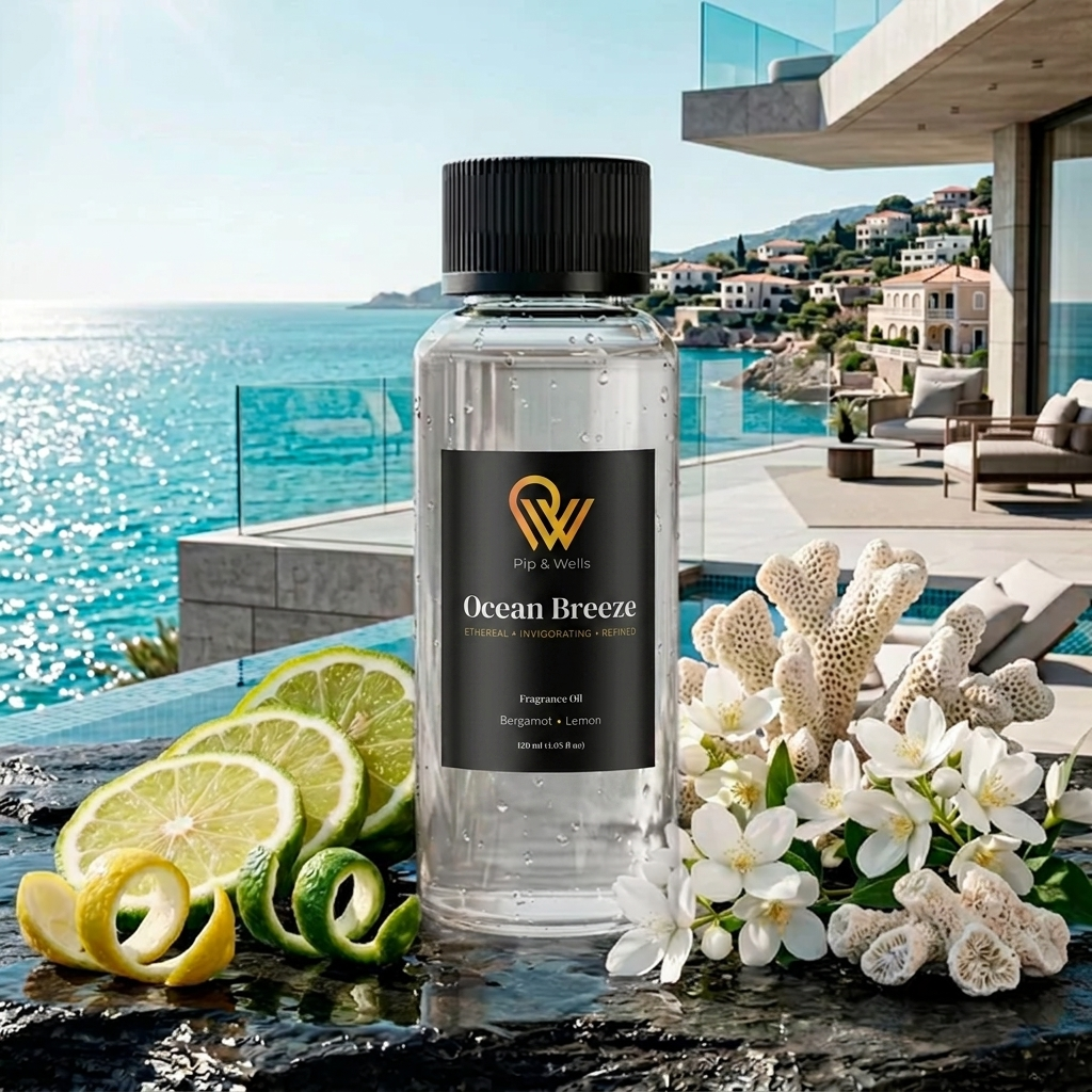 Ocean Breeze hotell doftolja 120 ml - Pip & Wells